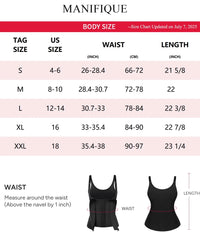 Waist Trainer for Women Corset Tops Tummy Control Shapewear Sport Girdle Workout Black Vest